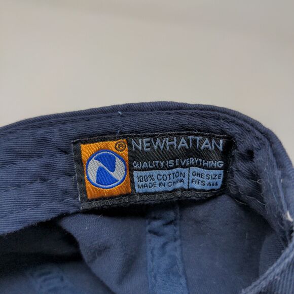 Newhattan Men's Slideback Hat Blue OSFA Embroidered Alien Greys Logo - Picture 12 of 12